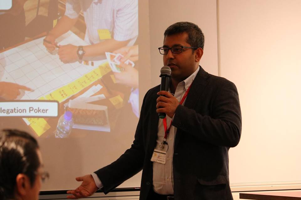 Arnab Gupta presenting